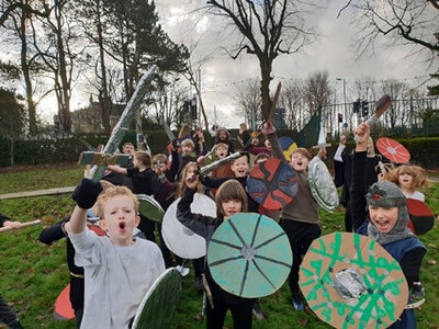 Image of Year 5: A Battle in the School Grounds!?